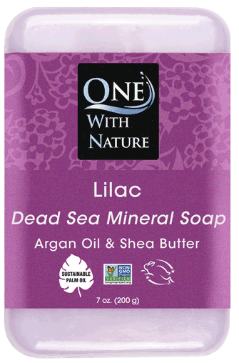 One with Nature Lilac Dead Sea Mineral Soap 7 oz