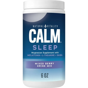Natrual Vitality Calm Sleep Drink Mix Mixed Berry 6oz