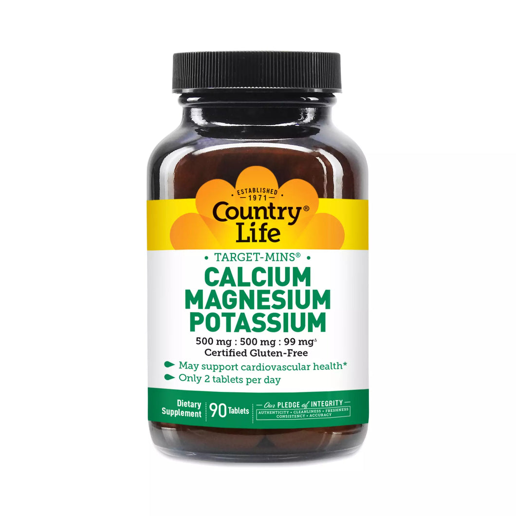 Country Life Calcium Magnesium Potassium 90t