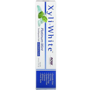 Now Xyli-White Toothpaste Gel Platinum Mint 6.4oz