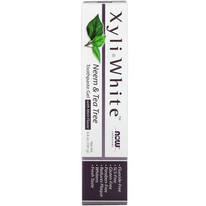 Now Xyli-White Neem & Tea Tree Toothpaste Gel 6.4oz