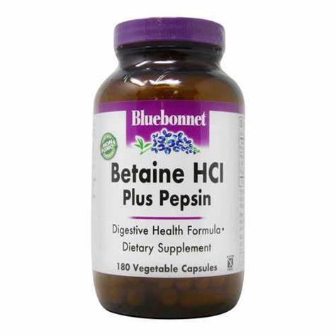 Bluebonnet Betaine HCL & Pepsin 90vc