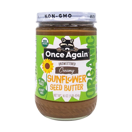Once Again Unsweetened Creamy Sunflower Seed Butter 16oz