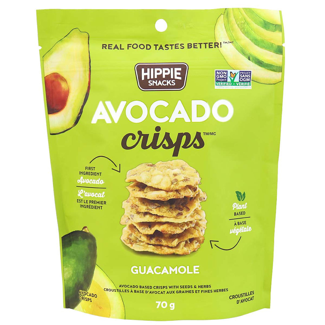 Hippie Snacks Avocado Crisps Guacamole