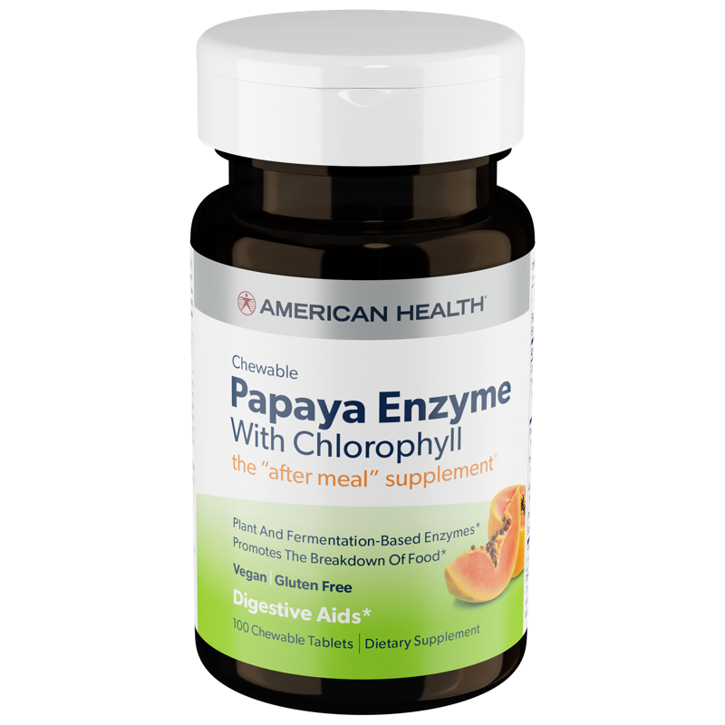 American Health Chewable Papaya Enzyme with Chlorophyll