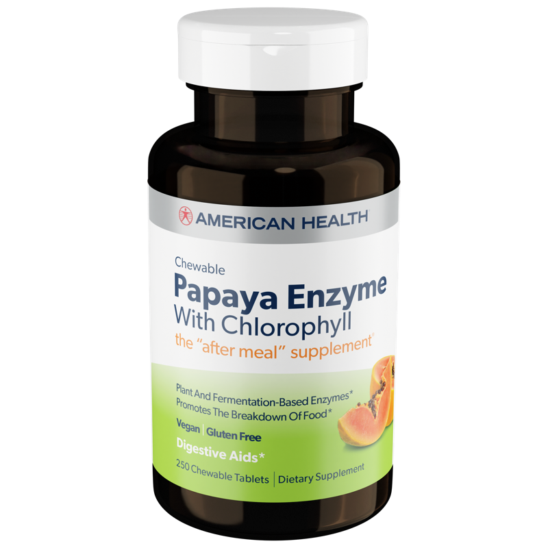 American Health Chewable Papaya Enzyme with Chlorophyll