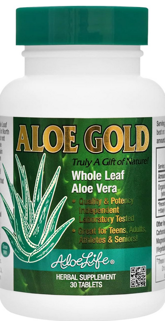 Aloe Gold Whole Leaf Aloe Vera 30 Tab