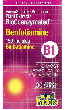 Natural Factors Benfotiamine B1 150mg 30vc