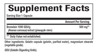 Bromelain 500mg Natural Factors