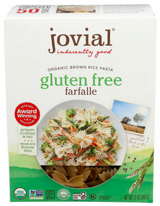 Brown Rice Pasta Gluten Free Farfalle Jovial