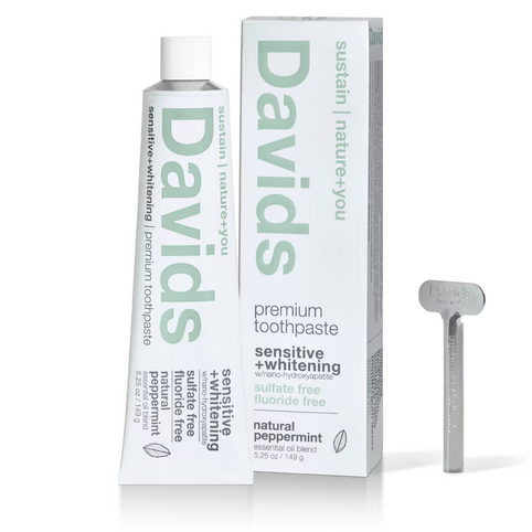 David's Sensitive + Whitening Toothpaste Natural Peppermint