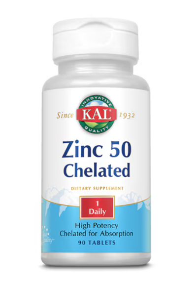 KAL Chelated Zinc 50mg 90 T