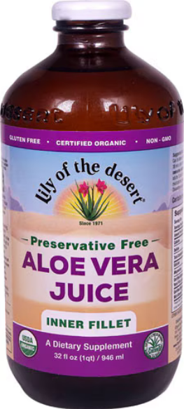 Lily of the Desert Aloe Vera Juice Organic Inner Fillet 32 oz
