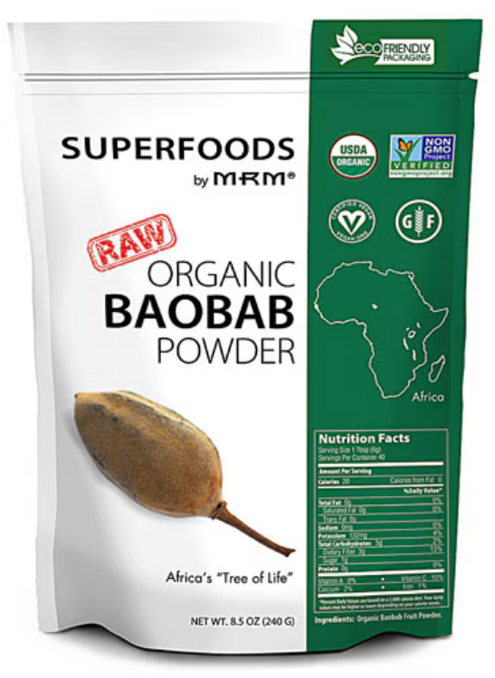 MRM Raw Organic Baobab Powder 8 oz