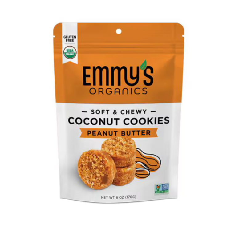 Emmy's Organics Coconut Cookies Peanut Butter 6oz