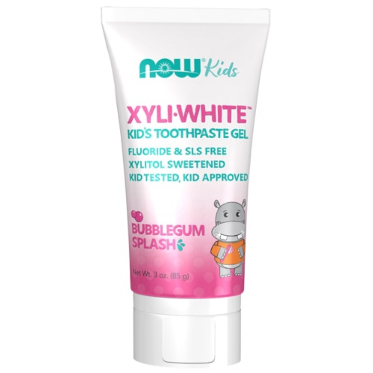 Now Xyli-White Toothpaste Gel Bubblegum Splash 3oz