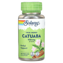 Load image into Gallery viewer, Catuaba Herb Solaray 930mg 100vc
