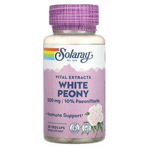 Solaray White Peony 500mg 60vc