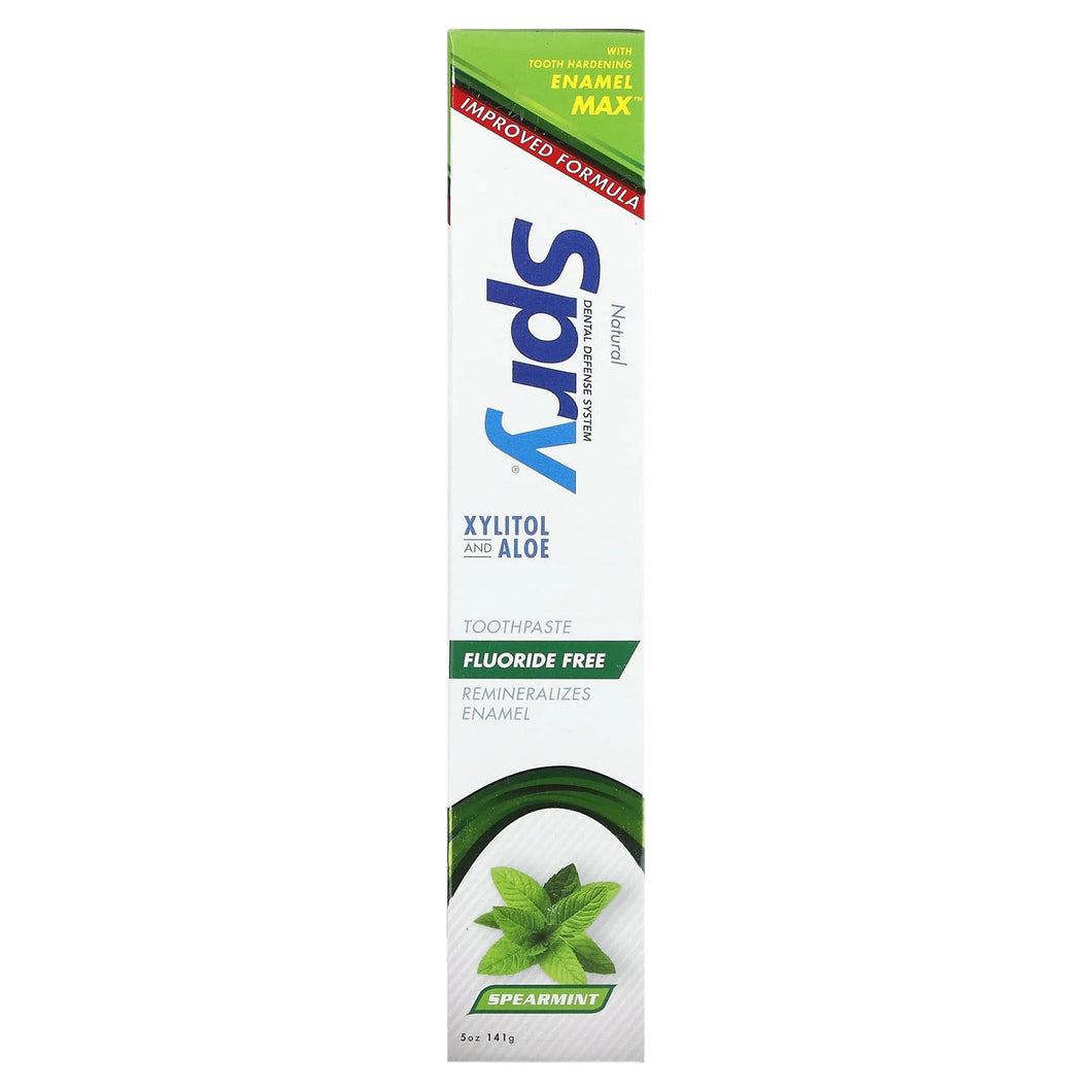 Spry Toothpaste Fluoride Free Spearmint 5oz