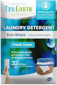 TruEarth Laundry Detergent Eco-Strips Fresh Linen 32 strips