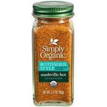 Load image into Gallery viewer, Simply Organic - Rotisserie Style Seasoning - Nashville Hot 3.17oz
