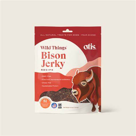 Wild Things Bison Jerky Dog Treats 4oz