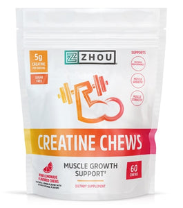 Zhou Creatine Chews Pink Lemonade 60chews