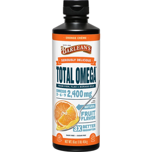 Barlean's Total Omega 2,400mg Orange Cream 16oz