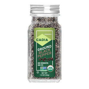 Cadia Organic Ground Black Pepper 1.9oz