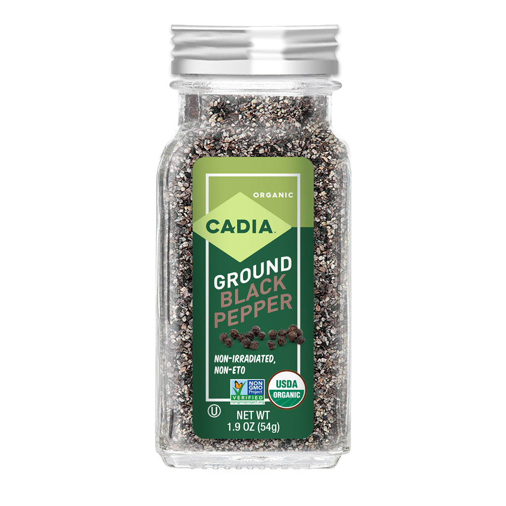 Cadia Organic Ground Black Pepper 1.9oz