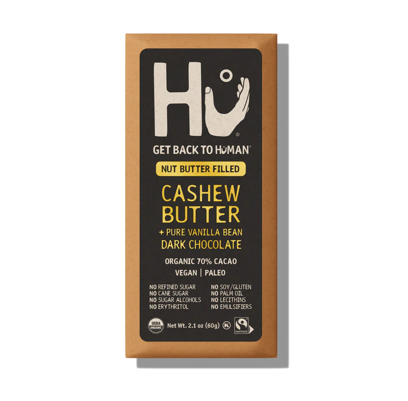 Cashew Butter + Pure Vanilla Bean Dark Chocolate