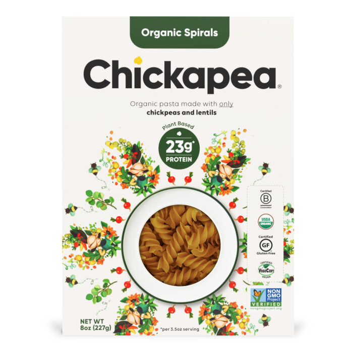 Chickapea Spirals Pasta Org