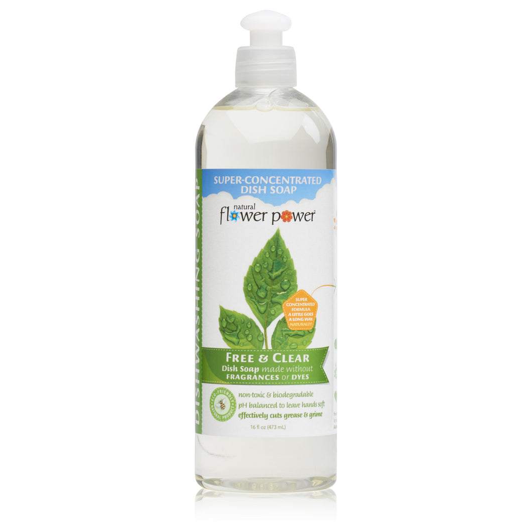 Free & Clear Dish Soap Flower Power