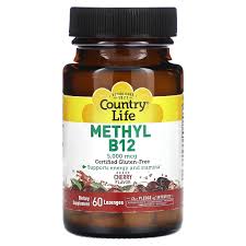 Country Life Methyl B12 5,000 mcg Cherry 60lz