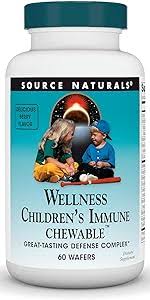 Source Naturals Wellness Children's Immune Chewable 60wfr