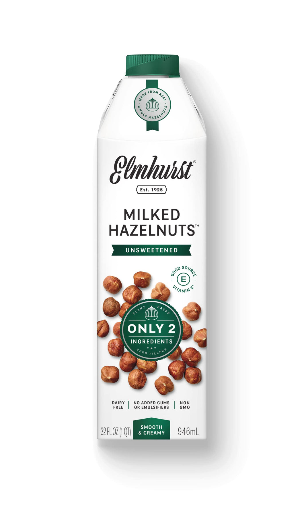 Elmhurst Milked Hazelnuts Unsweetened 32oz