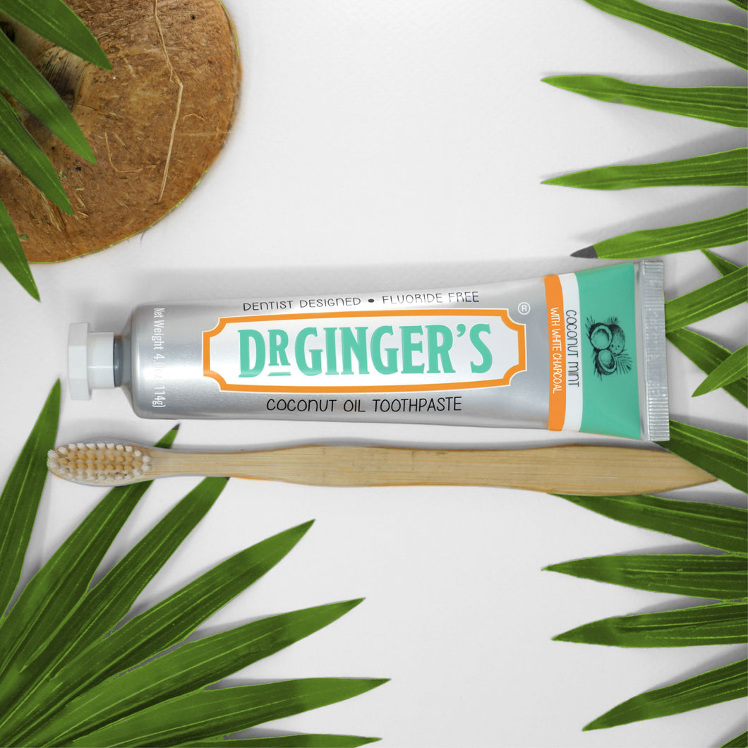 Dr. Gingers Coconut Oil Toothpaste Coconut Mint 4oz