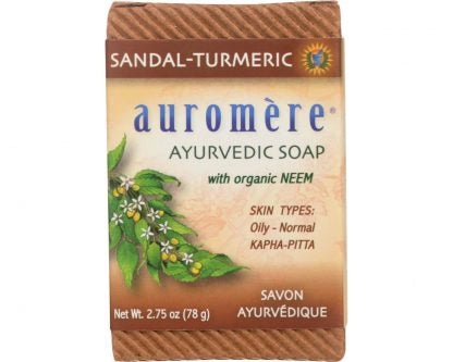 Auromere Ayurvedic Soap Sandal Turmeric