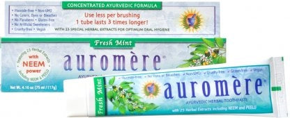 Auromere Toothpaste Fresh Mint with Neem