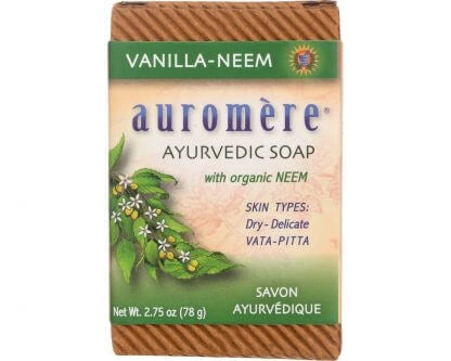 Auromere Ayurvedic Soap Vanilla Neem