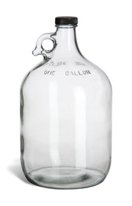 Clear Jug  W/Black Cap 1 gal