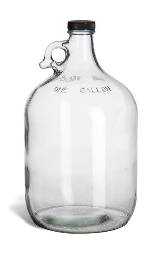 Clear Jug  W/Black Cap 1 gal