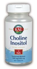 KAL Choline Inositol 500 mg  60 T