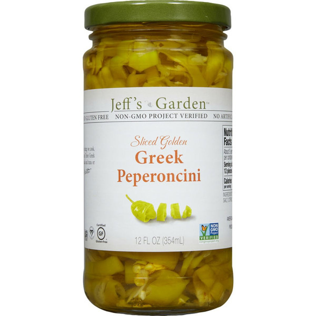 JG Sliced Golden Greek Peperoncini 12oz