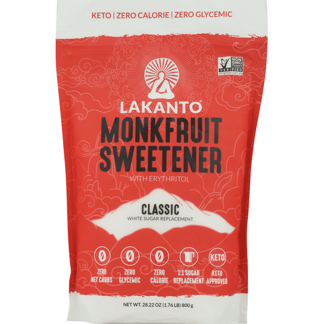 Lakanto Classic Monkfruit Sweetner with Erythritol 28.22oz