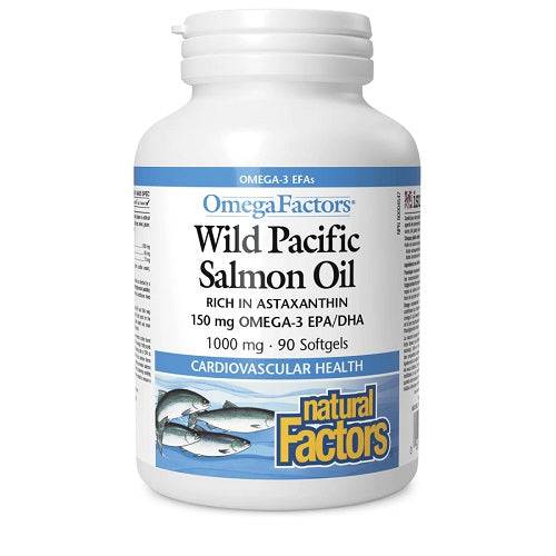 Natural Factors WIld Alaskan Salmon Oil 1000mg 90sg