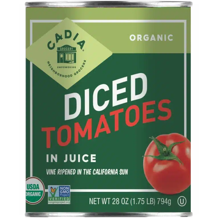 Diced Tomatoes Organic Cadia