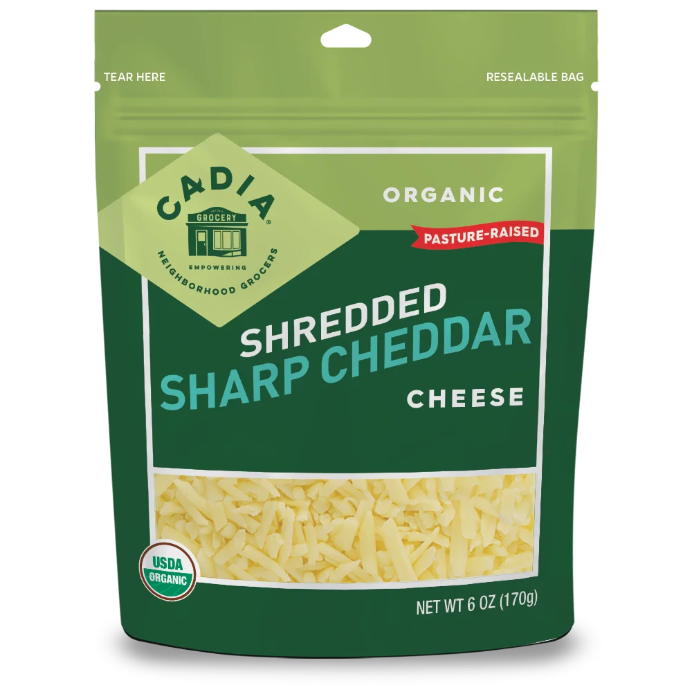Cadia Shredded Sharp Cheddar 6oz