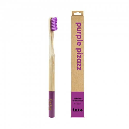 Bamboo Toothbrush Purple Pizazz - Medium Bristles