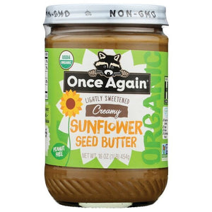 Once Again Lightly Sweetened Creamy Sunflower Seed Butter 16oz